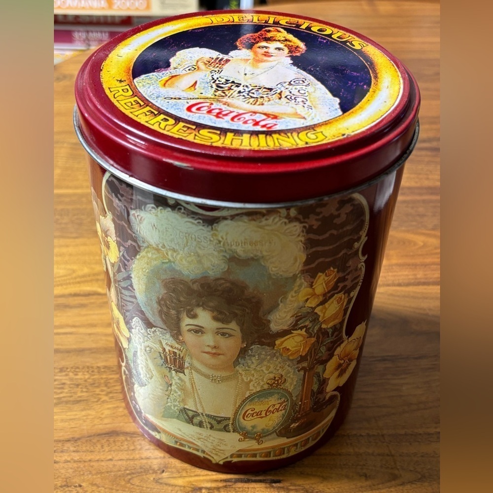 Coca-Cola retro Victorian ad collectible tin
